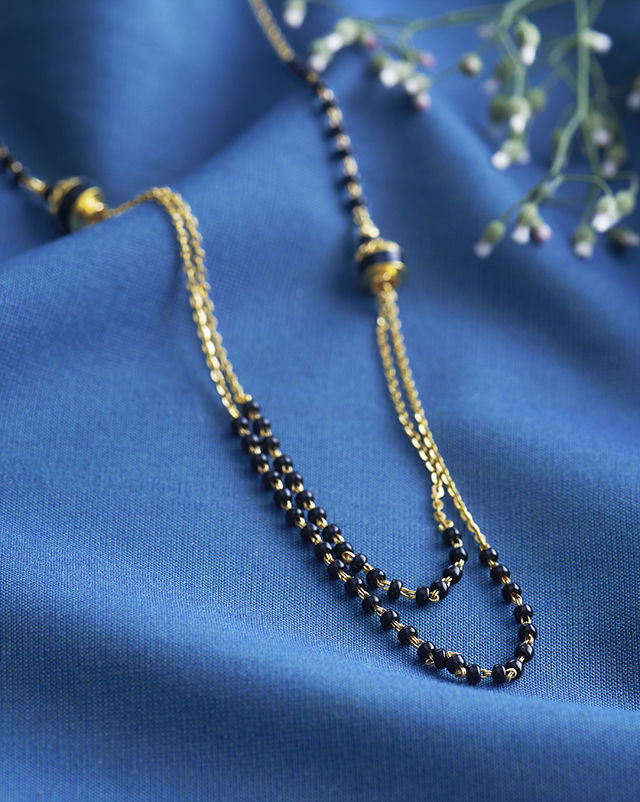 Gold Mangalsutra 22 Karat Yellow Gold sheeya 22KT Gold Trendy Mangalsutra