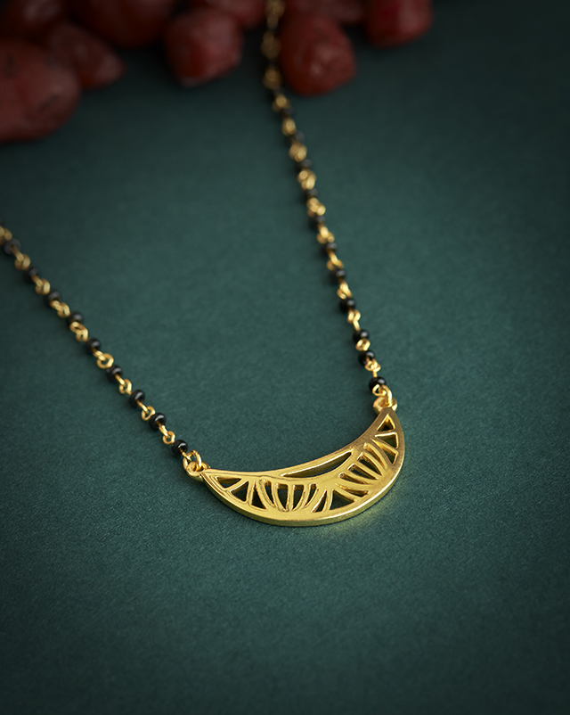 Gold Mangalsutra 22 Karat Yellow Gold Brinda 22KT Gold Mangalsutra