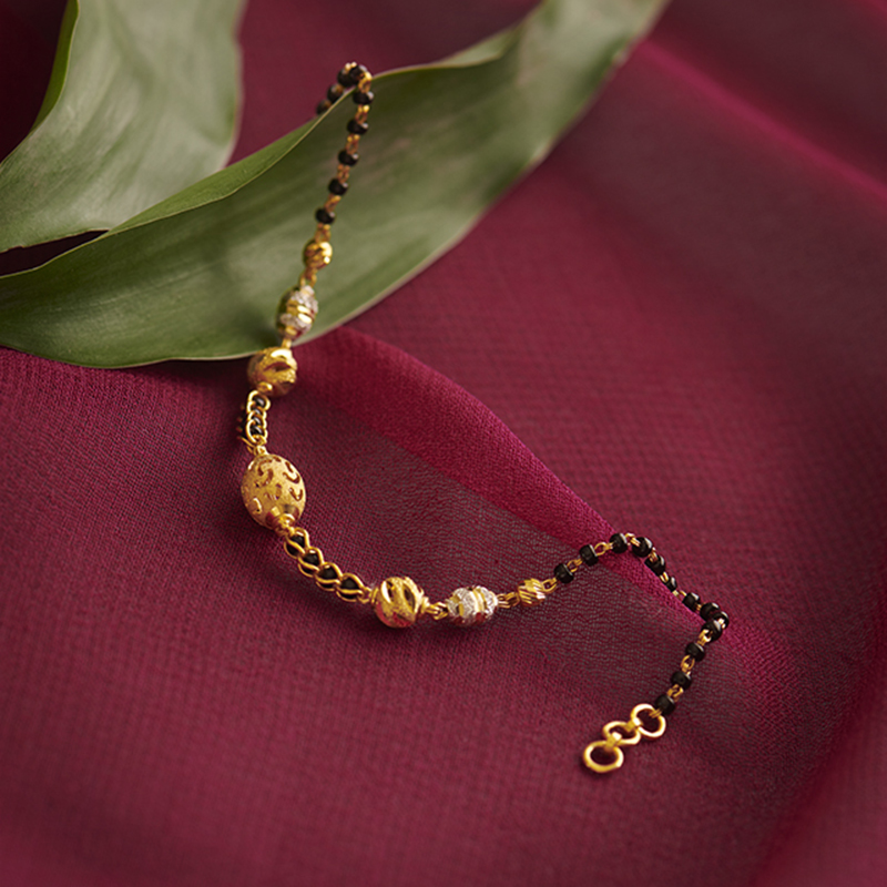 Aranya 22KT Gold Mangalsutra Bracelets Aranya 22KT Gold Mangalsutra Bracelets