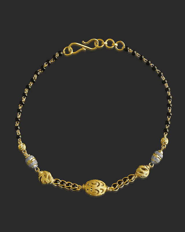 Aranya 22KT Gold Mangalsutra Bracelets Aranya 22KT Gold Mangalsutra Bracelets
