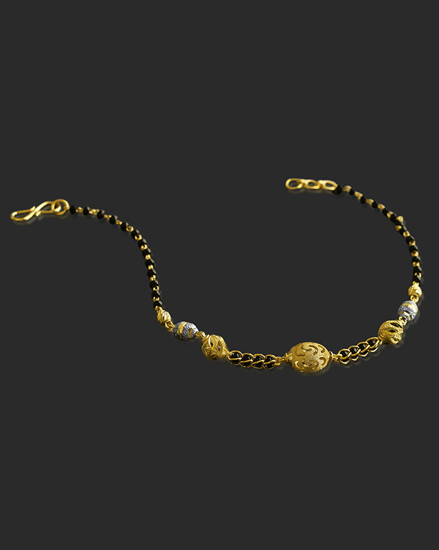 Aranya 22KT Gold Mangalsutra Bracelets Aranya 22KT Gold Mangalsutra Bracelets