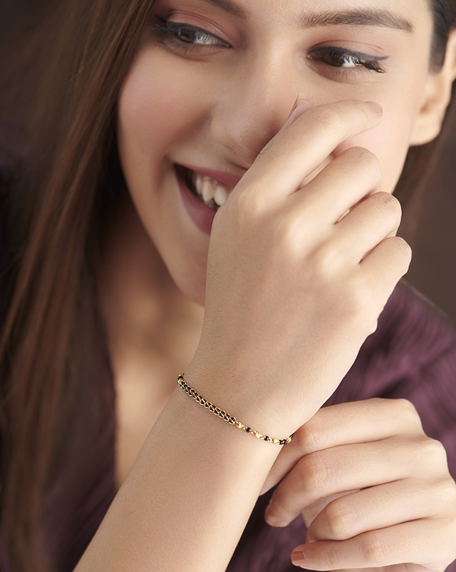 Rua 22KT Gold Mangalsutra Bracelets Rua 22KT Gold Mangalsutra Bracelets