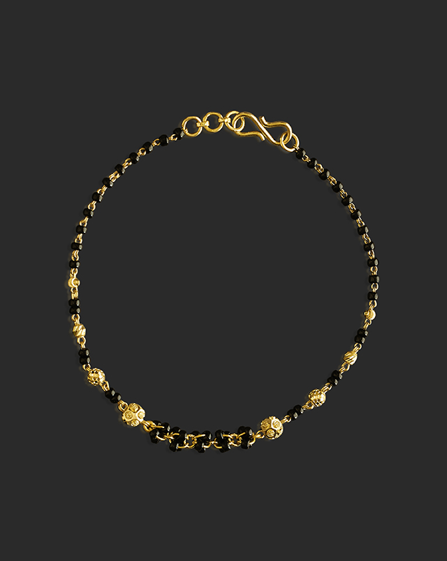Kheshvi 22KT Gold Mangalsutra Bracelets Kheshvi 22KT Gold Mangalsutra Bracelets