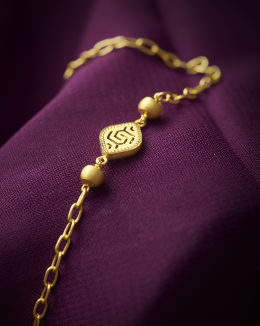 Gold Bracelets 22 Karat Yellow Gold Stella 22Kt Gold Delicate Bracelet
