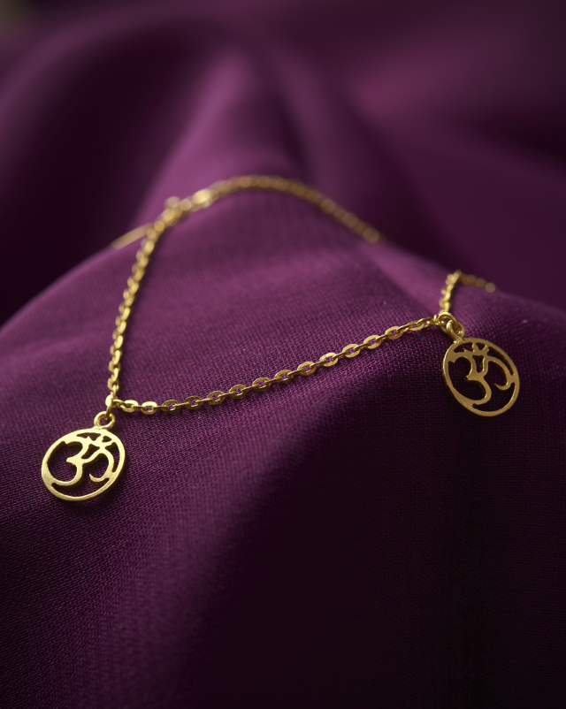 Gold Bracelets 22 Karat Yellow Gold Saraha 22Kt Gold Delicate Bracelet