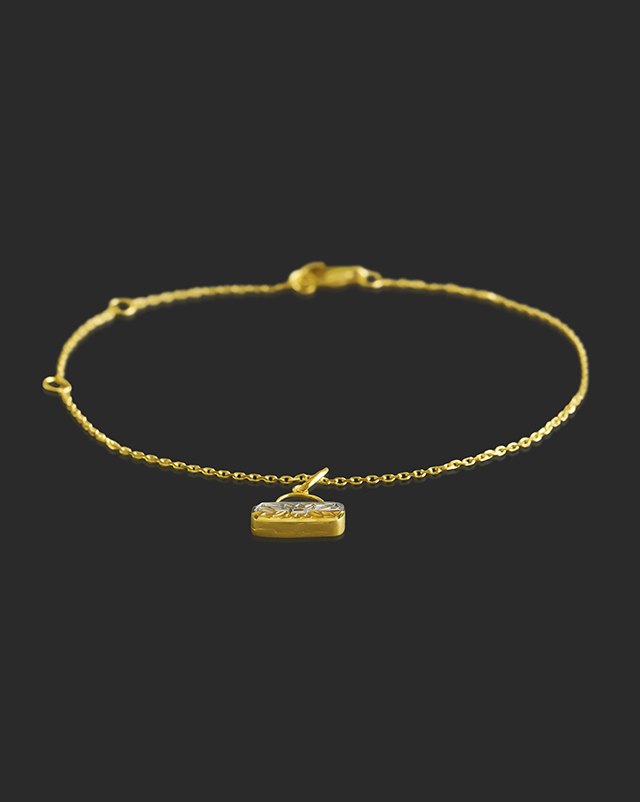 Liliyana 22Kt Gold Matching Set, Charm Bracelet
