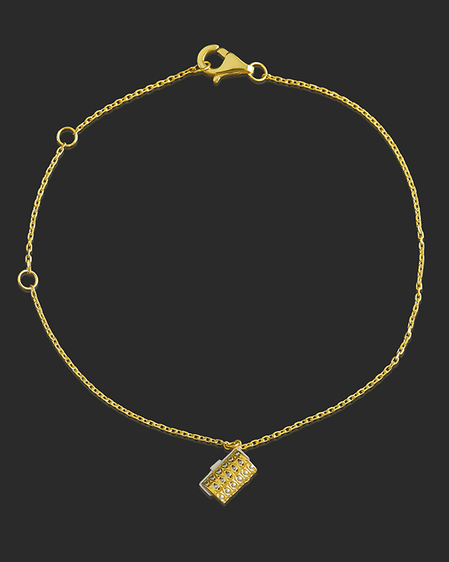 Aayra 22Kt Gold Matching Set, Charm Bracelet