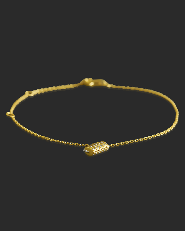 Aayra 22Kt Gold Matching Set, Charm Bracelet