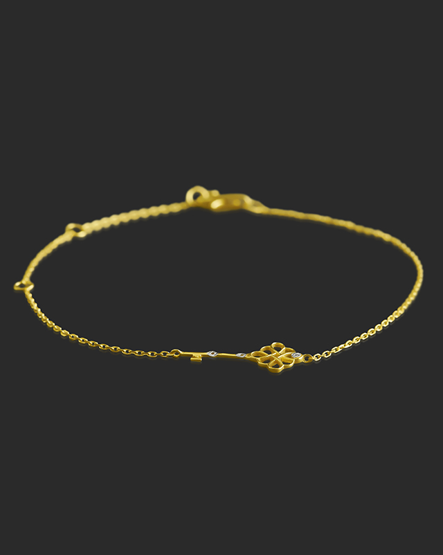 Keys 22Kt Gold Matching Set, Bracelet