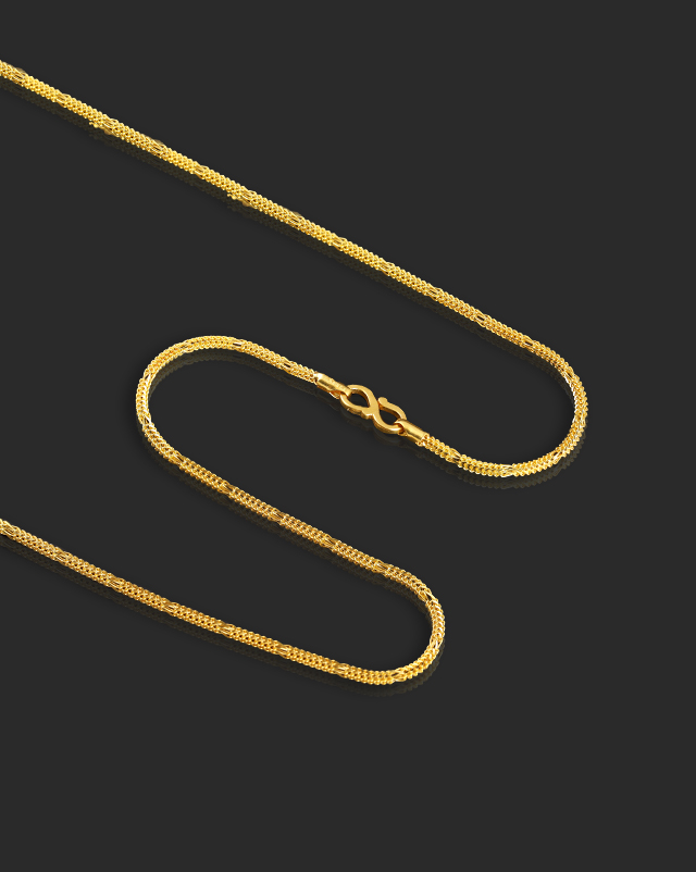 Gold Chains 22 Karat Yellow Gold Fancy Braid 22Kt Gold Chain