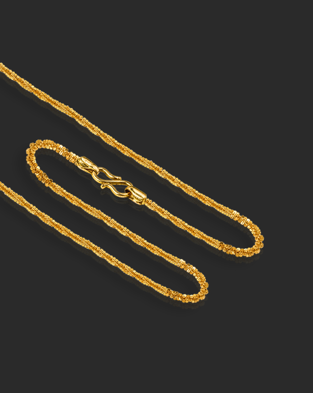 Gold Chains 22 Karat Yellow Gold Wander Fancy Gold Chain
