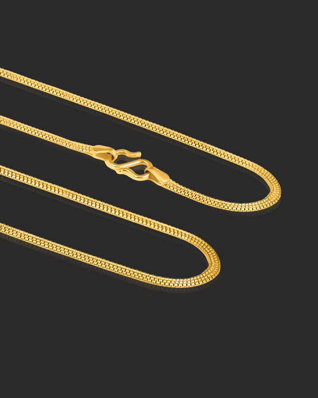 Gold Chains 22 Karat Yellow Gold Wide Box Gold Chain