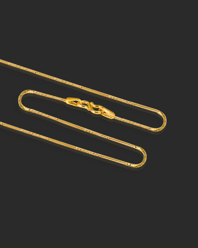 Gold Chains 22 Karat Yellow Gold Classic Box Gold Chain