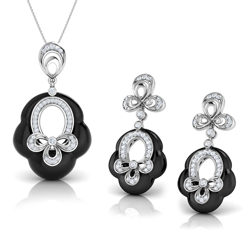 Cyndy Black Onyx Matching Set