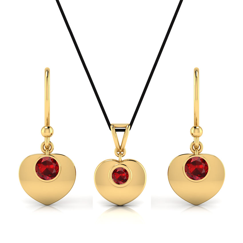 Sweetheart Garnet Matching Set