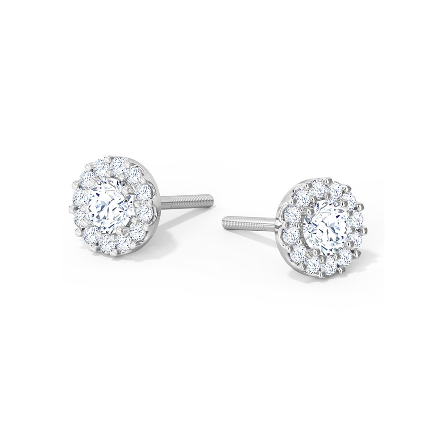 Radiance Solitaire Stud Earrings