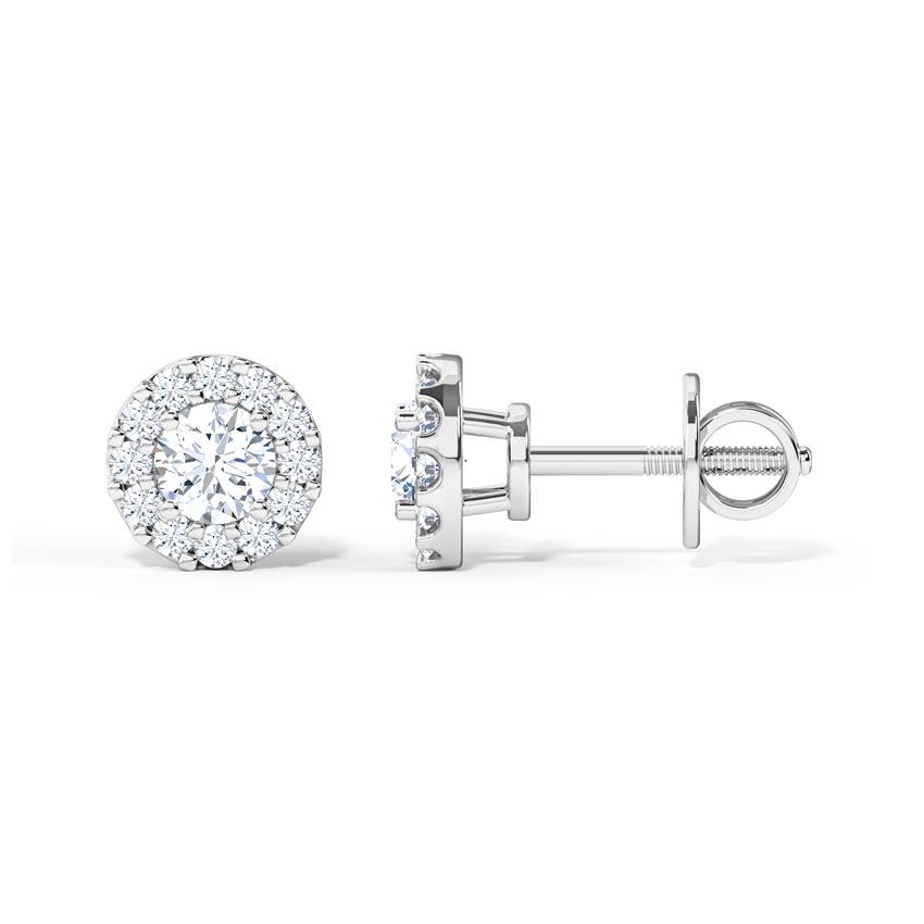 Radiance Solitaire Stud Earrings