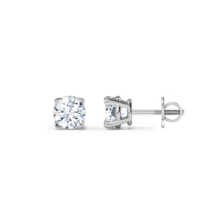 V-prong Stud Earrings