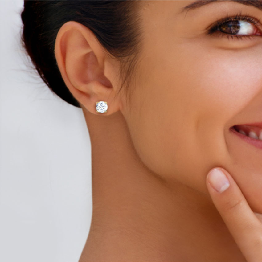 V-prong Stud Earrings V-prong Stud Earrings