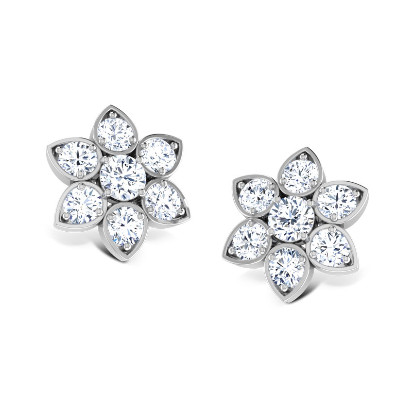 Contemporary Seven-Stone Studs