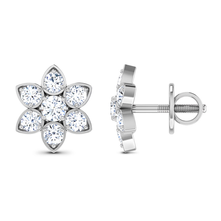 Contemporary Seven-Stone Studs