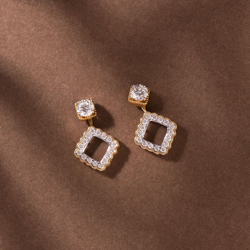 Glint Halo Solitaire Stud Earrings Glint Halo Solitaire Stud Earrings