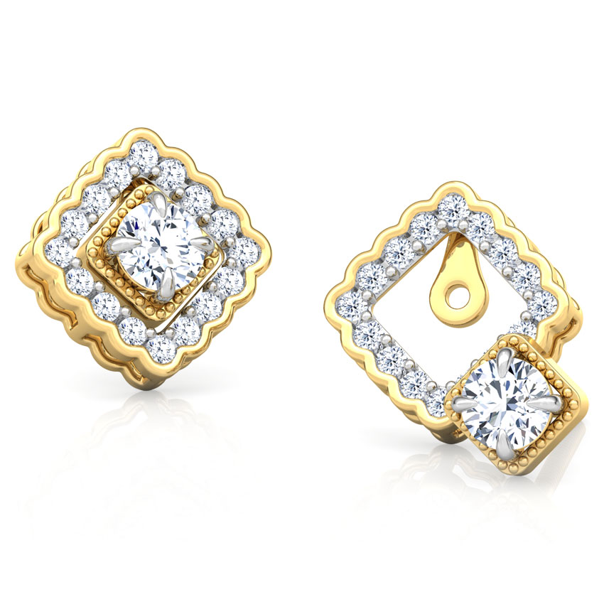 Glint Halo Solitaire Stud Earrings Glint Halo Solitaire Stud Earrings
