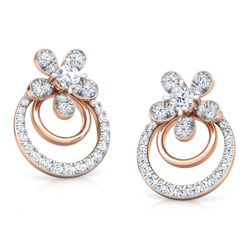 Luster Floret Solitaire Stud Earrings Luster Floret Solitaire Stud Earrings