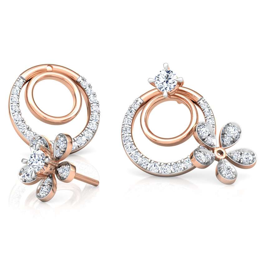 Luster Floret Solitaire Stud Earrings Luster Floret Solitaire Stud Earrings