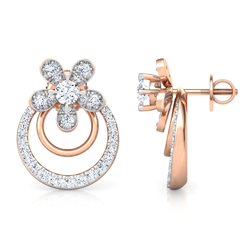 Luster Floret Solitaire Stud Earrings Luster Floret Solitaire Stud Earrings