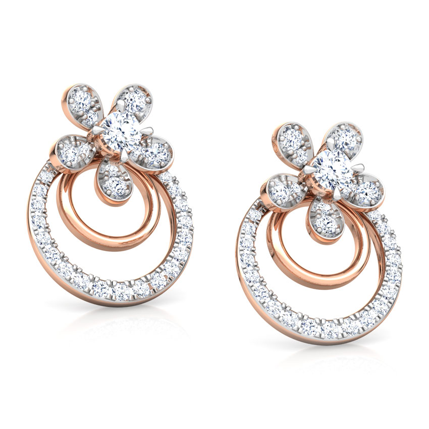 Luster Floret Solitaire Stud Earrings Luster Floret Solitaire Stud Earrings