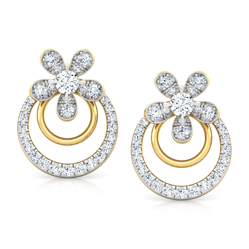 Luster Floret Solitaire Stud Earrings Luster Floret Solitaire Stud Earrings