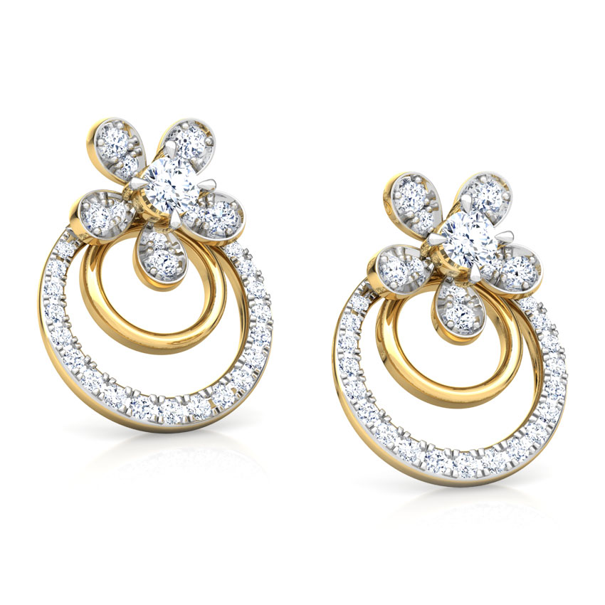 Luster Floret Solitaire Stud Earrings Luster Floret Solitaire Stud Earrings