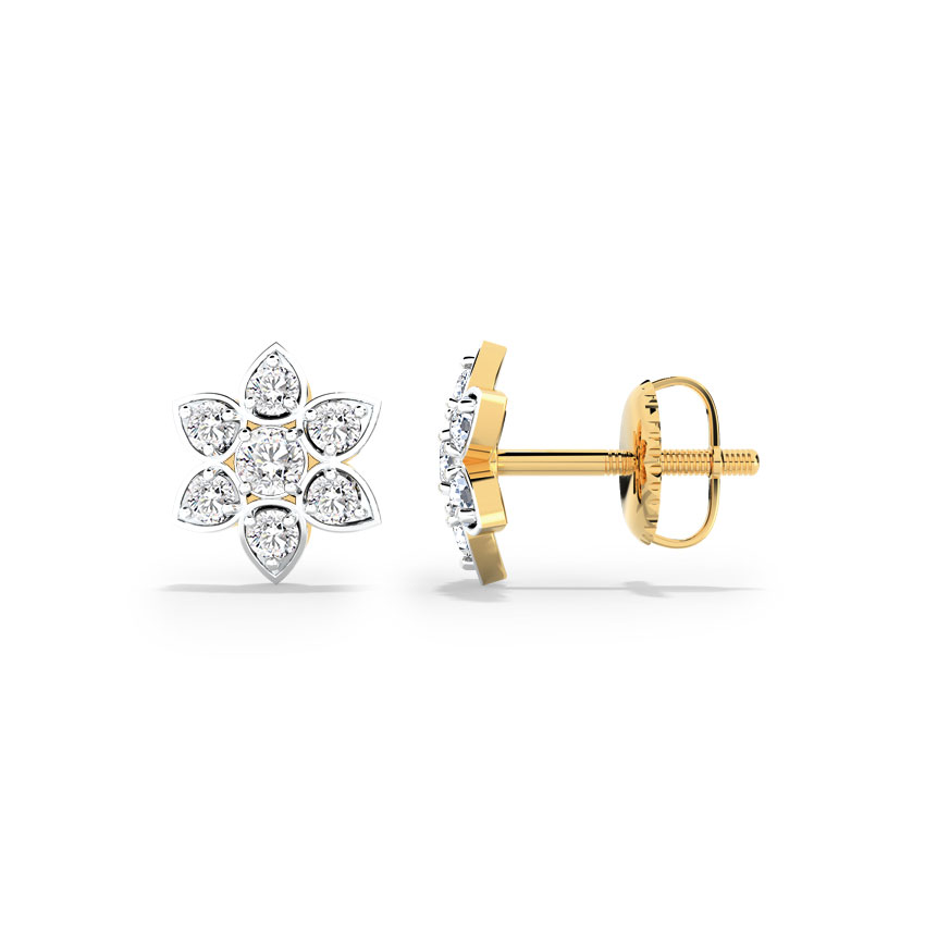 Blossom Solitaire Stud Earrings Blossom Solitaire Stud Earrings