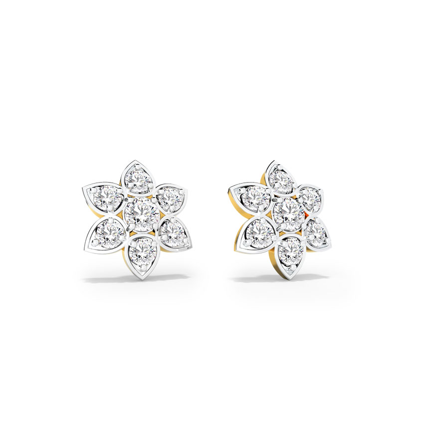 Blossom Solitaire Stud Earrings Blossom Solitaire Stud Earrings