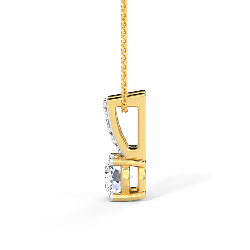 Solitaire Pendants 18 Karat Yellow Gold Victory Solitaire Pendant
