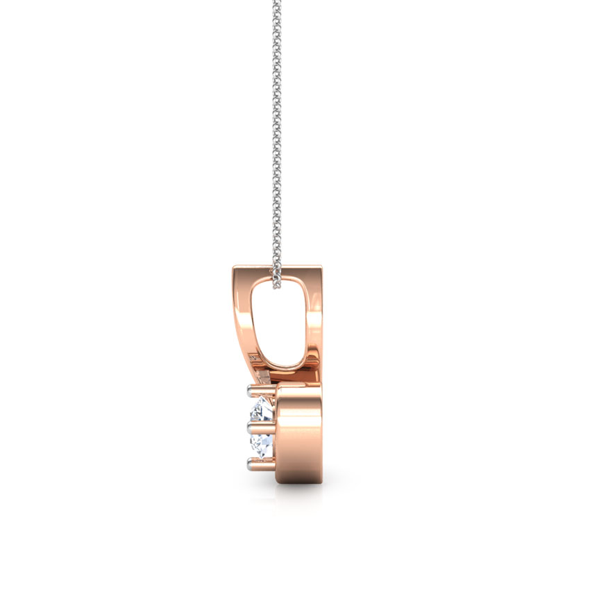 Solitaire Pendants 18 Karat Rose Gold Compassion Solitaire Pendant