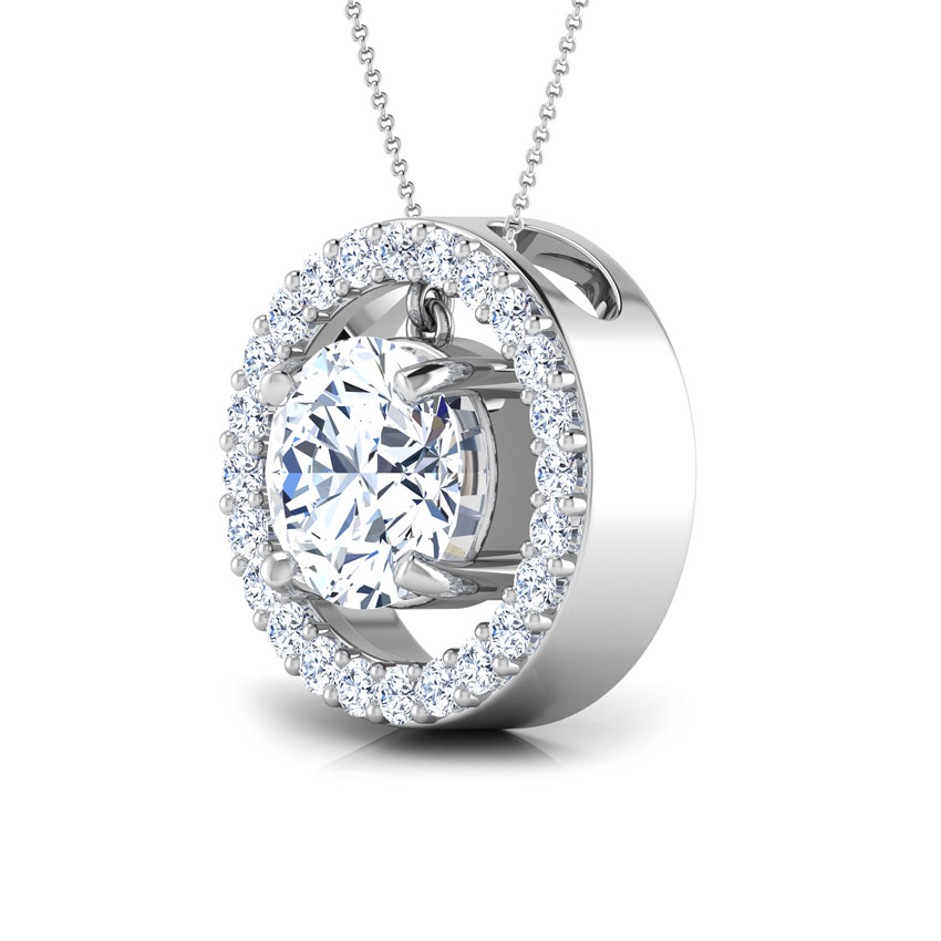 Halle Elliptical Solitaire Pendant Halle Elliptical Solitaire Pendant