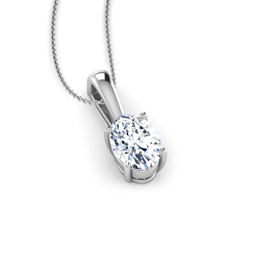 Renne Oval Solitaire Pendant Renne Oval Solitaire Pendant