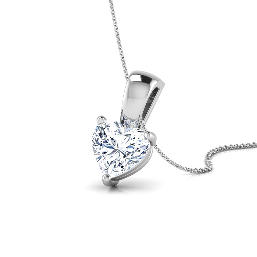 Jael Heart Solitaire Pendant