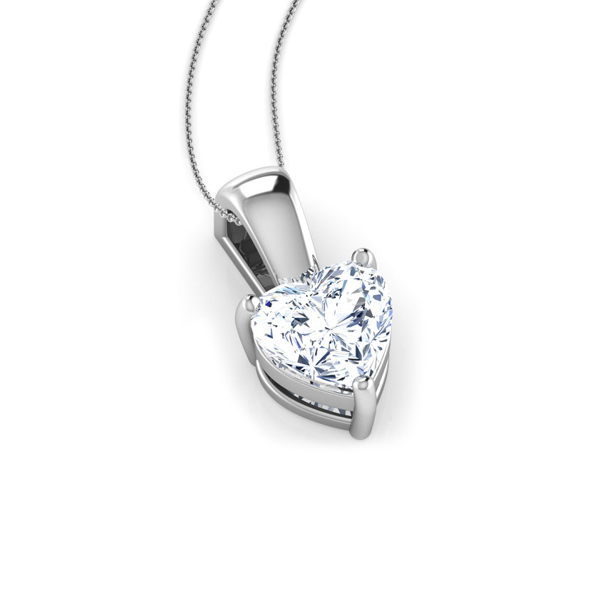 Jael Heart Solitaire Pendant