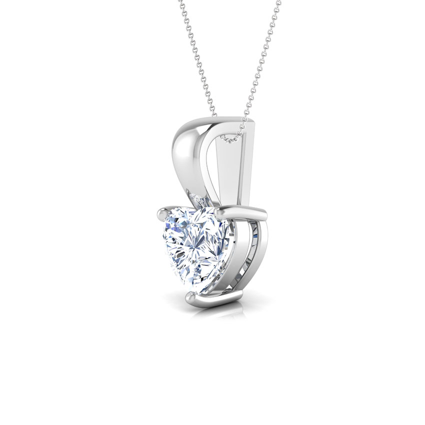 Jael Heart Solitaire Pendant