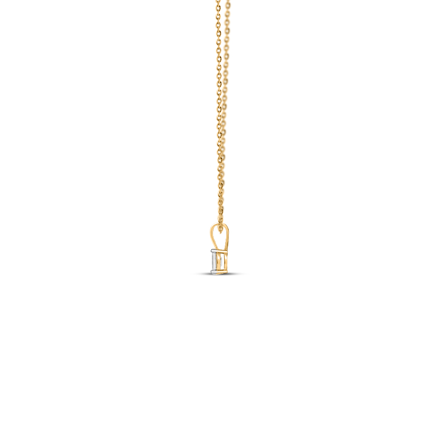 Glimmer Emerald Cut Solitaire Pendant Delicate Pendant CaratLane