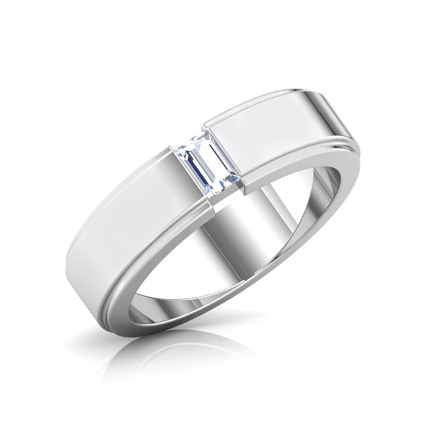 Solitaire Baguette Diamond Ring Solitaire Baguette Diamond Ring