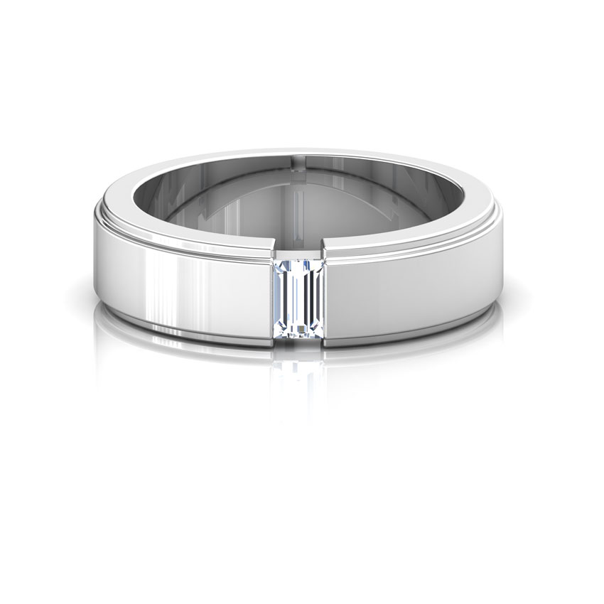 Solitaire Baguette Diamond Ring Solitaire Baguette Diamond Ring