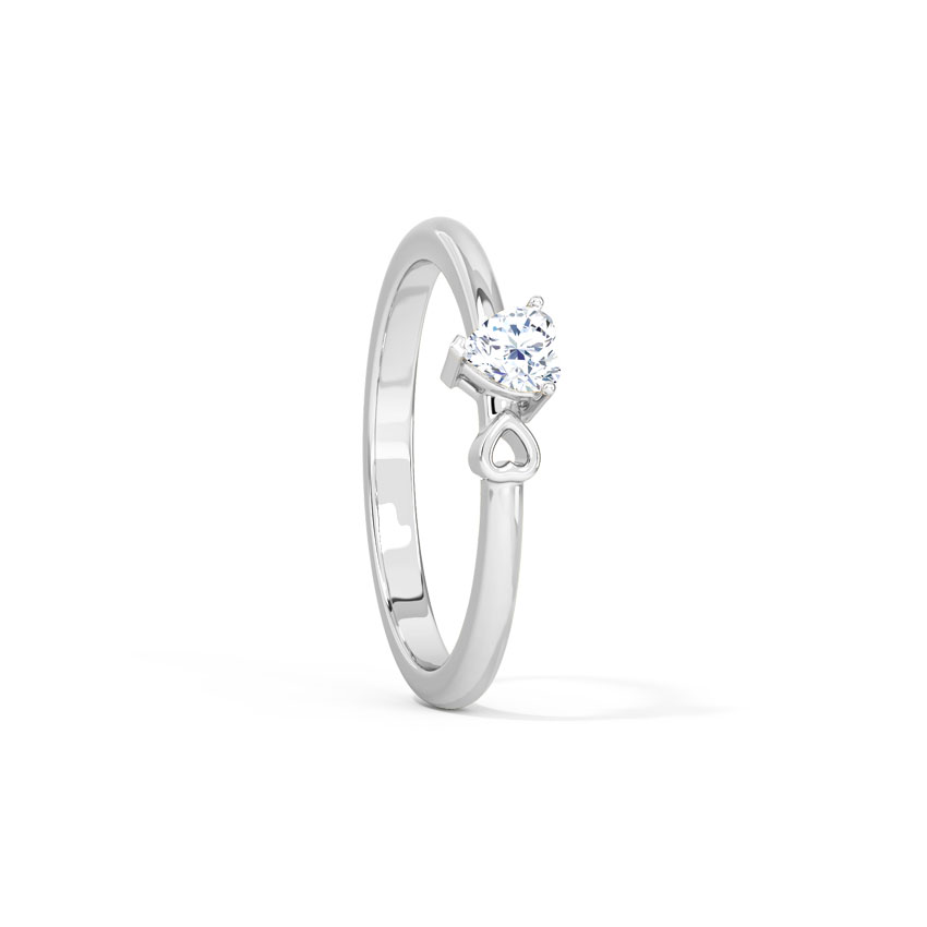 Caro Heart Solitaire Ring Caro Heart Solitaire Ring