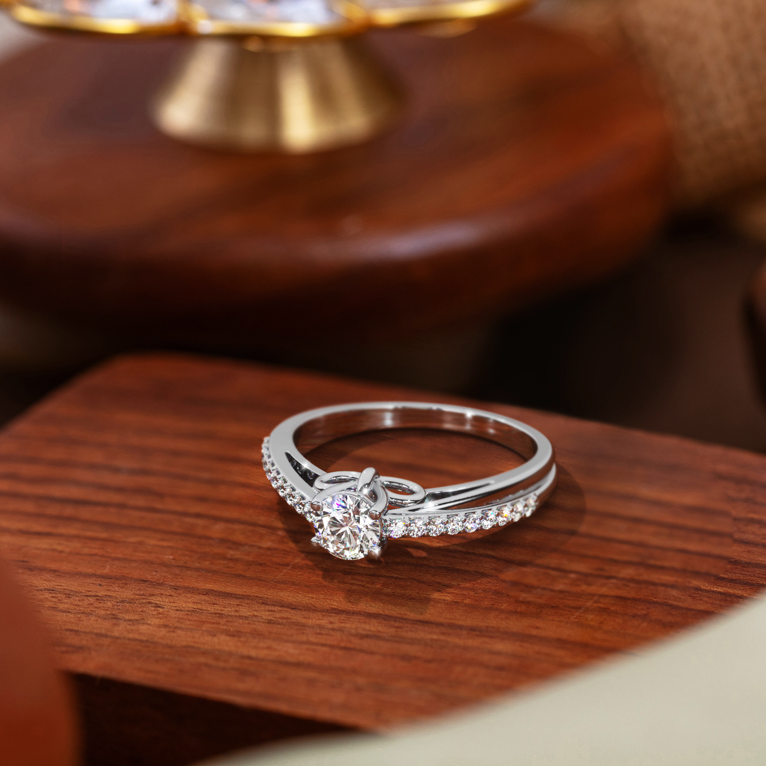 Ribbon Solitaire Ring Ribbon Solitaire Ring