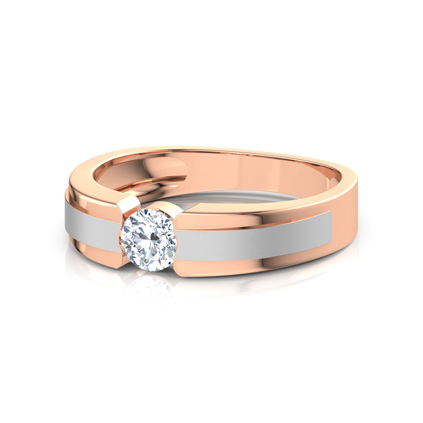 Solitaire Rings 18 Karat Rose Gold Glimmer Solitaire Ring
