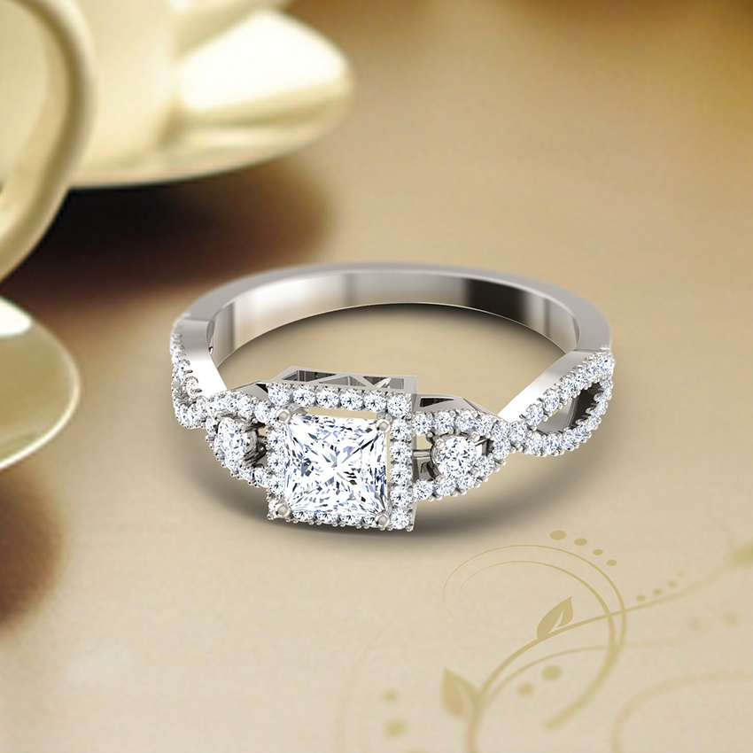 Angel Solitaire Ring