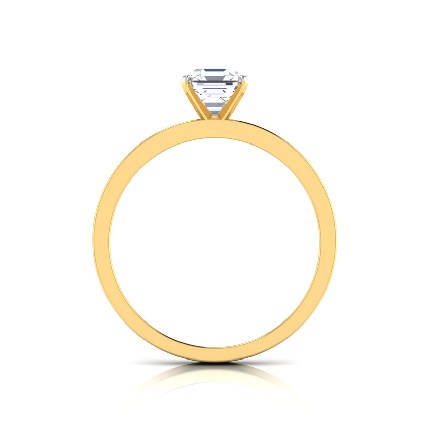 Glaze Asscher Solitaire Ring